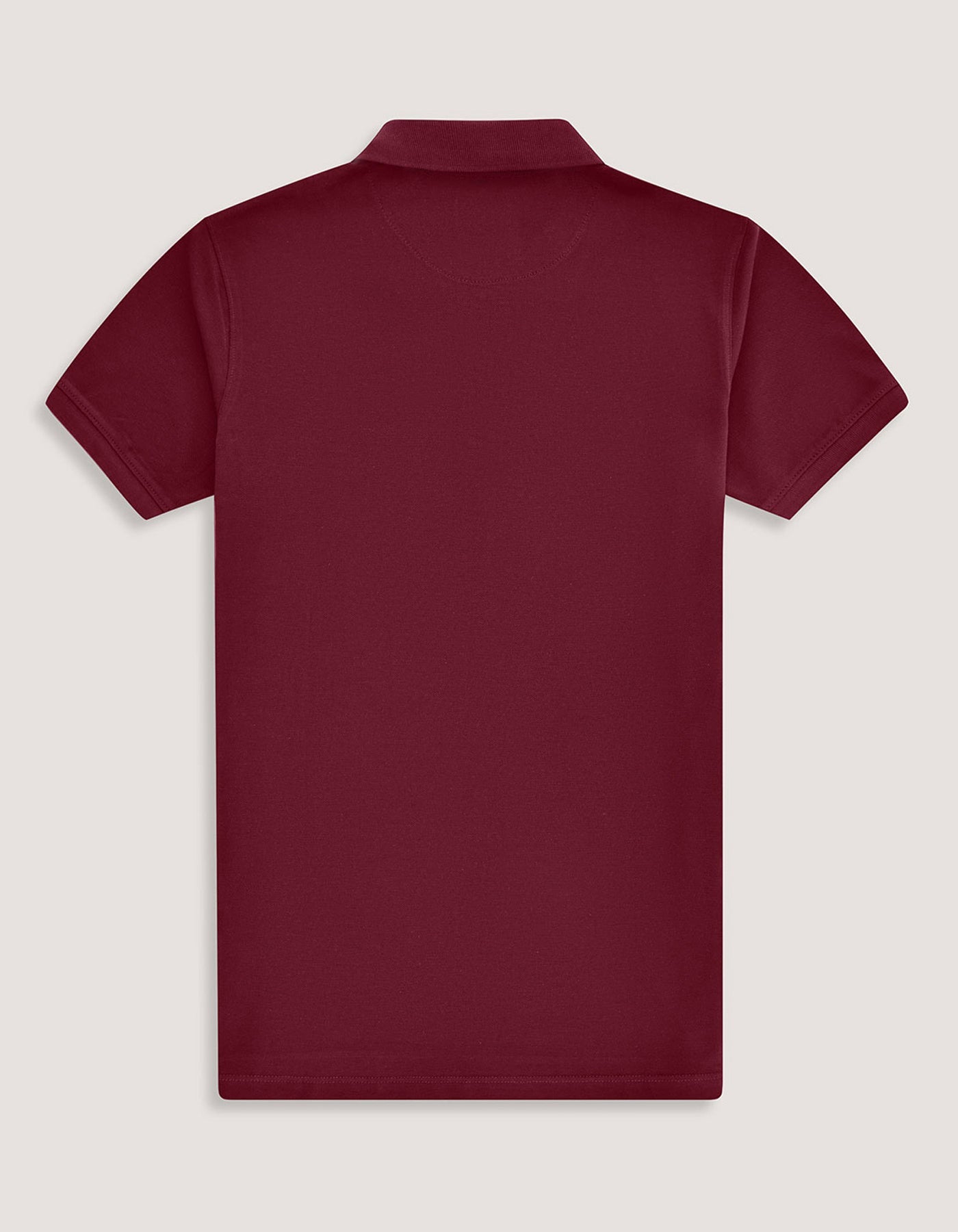 Maroon Regular Fit Cotton Polo Shirt
