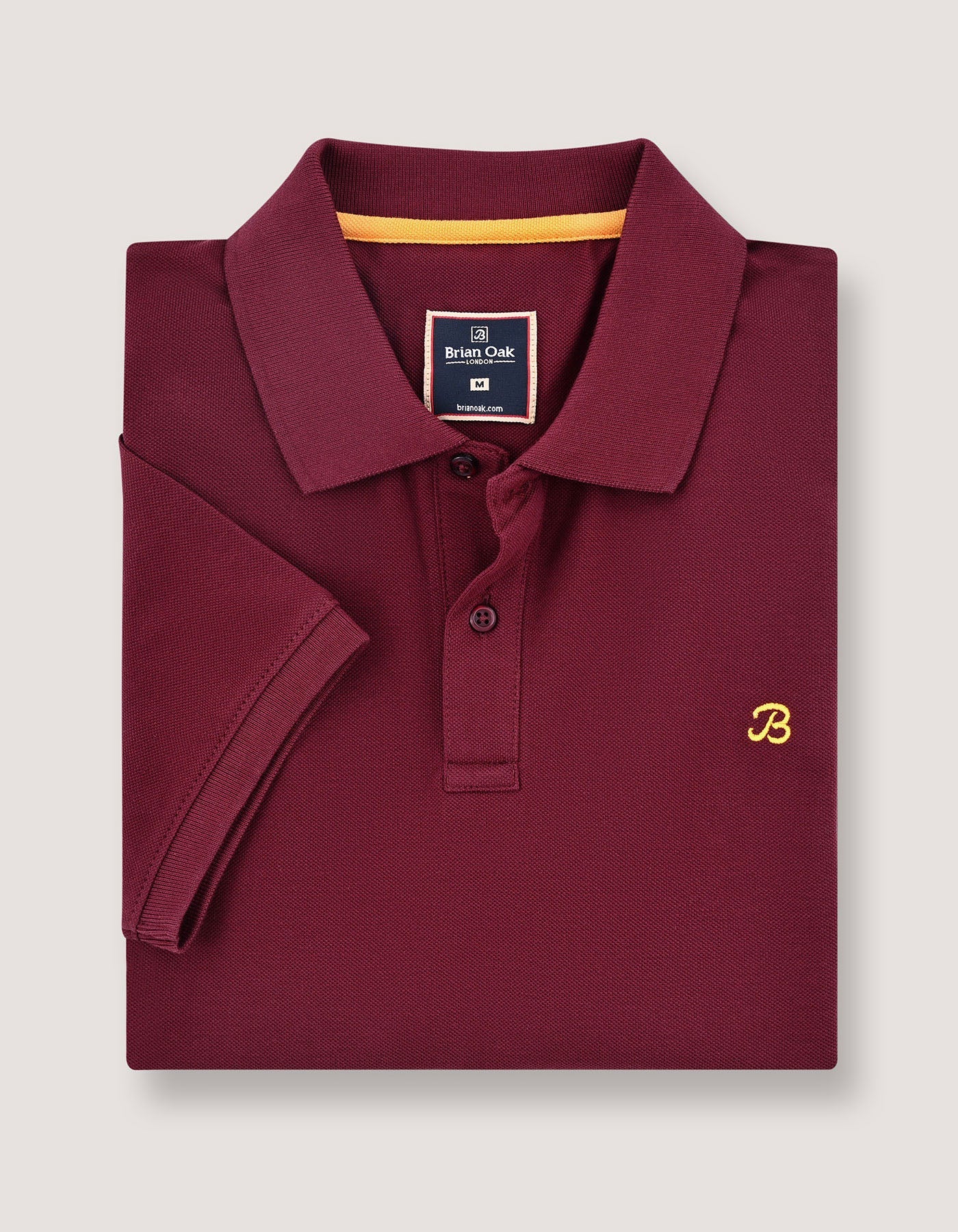 Maroon Regular Fit Cotton Polo Shirt