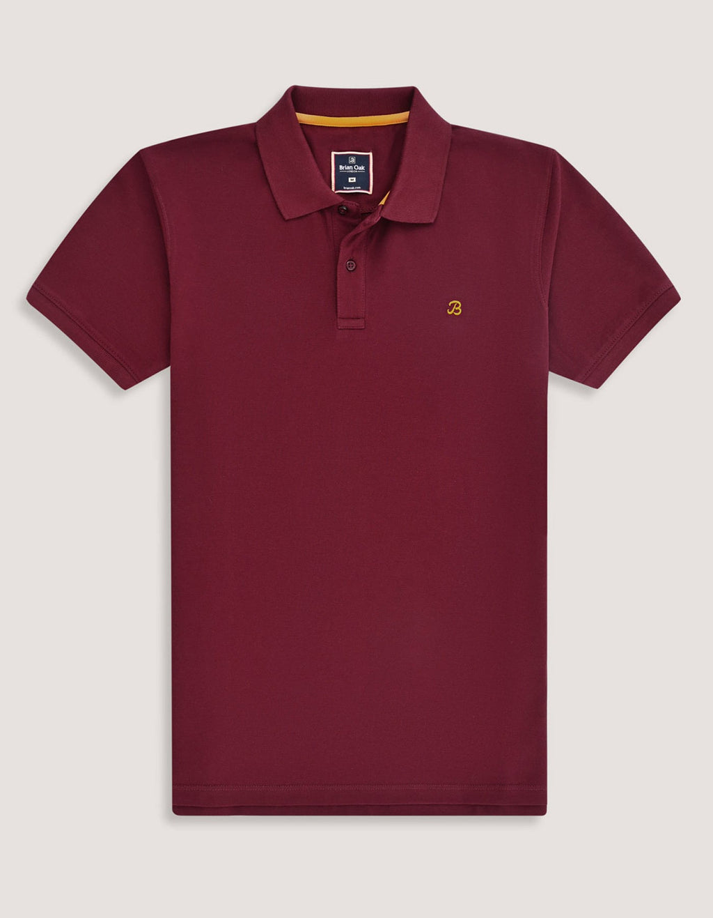 Maroon Regular Fit Cotton Polo Shirt