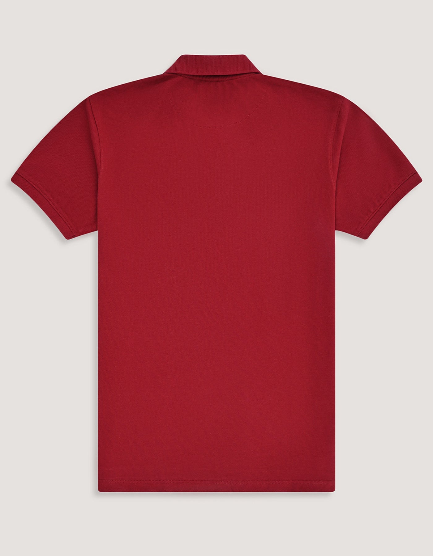 Red Regular Fit Cotton Polo Shirt