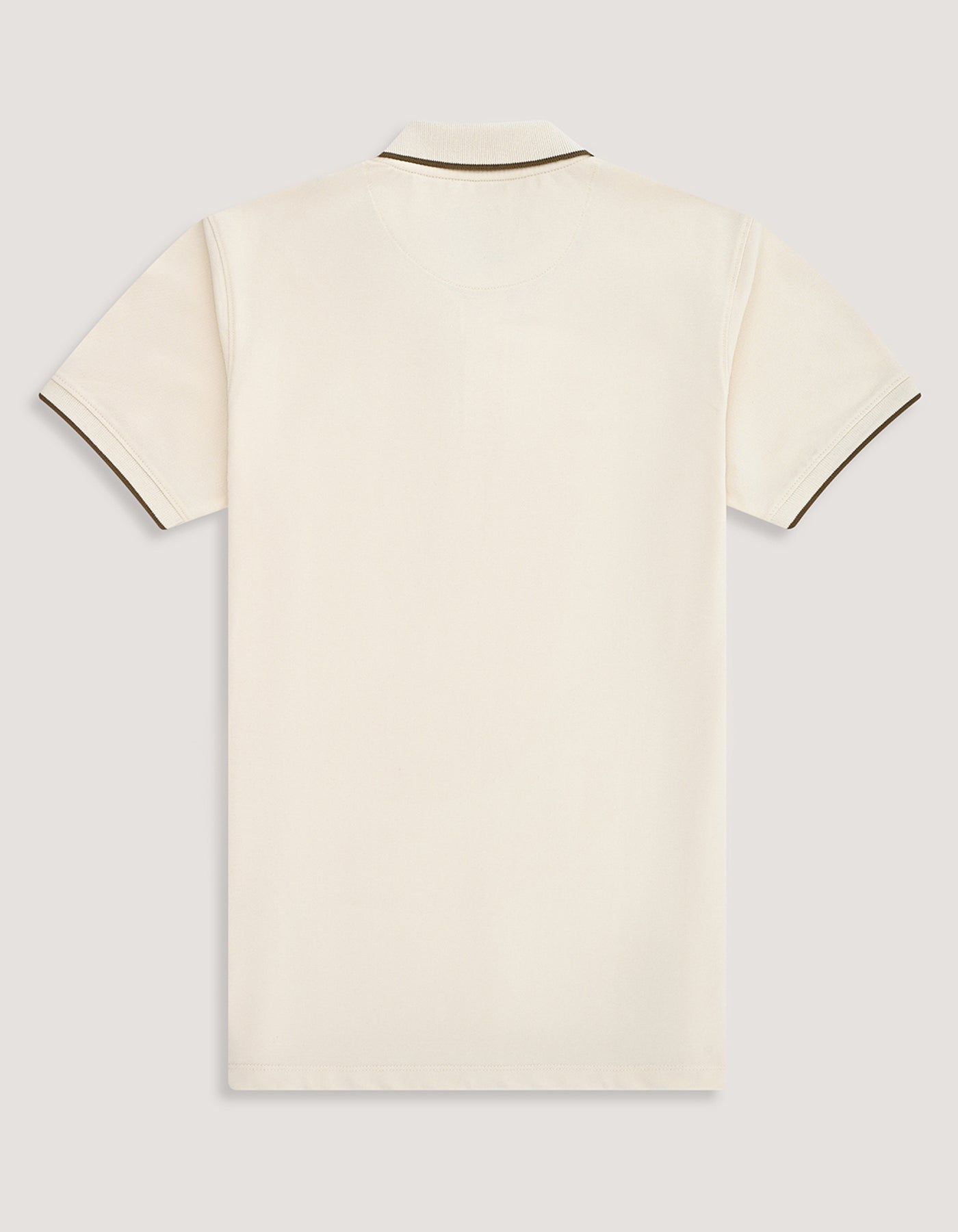 Off White Pique Polo Shirt