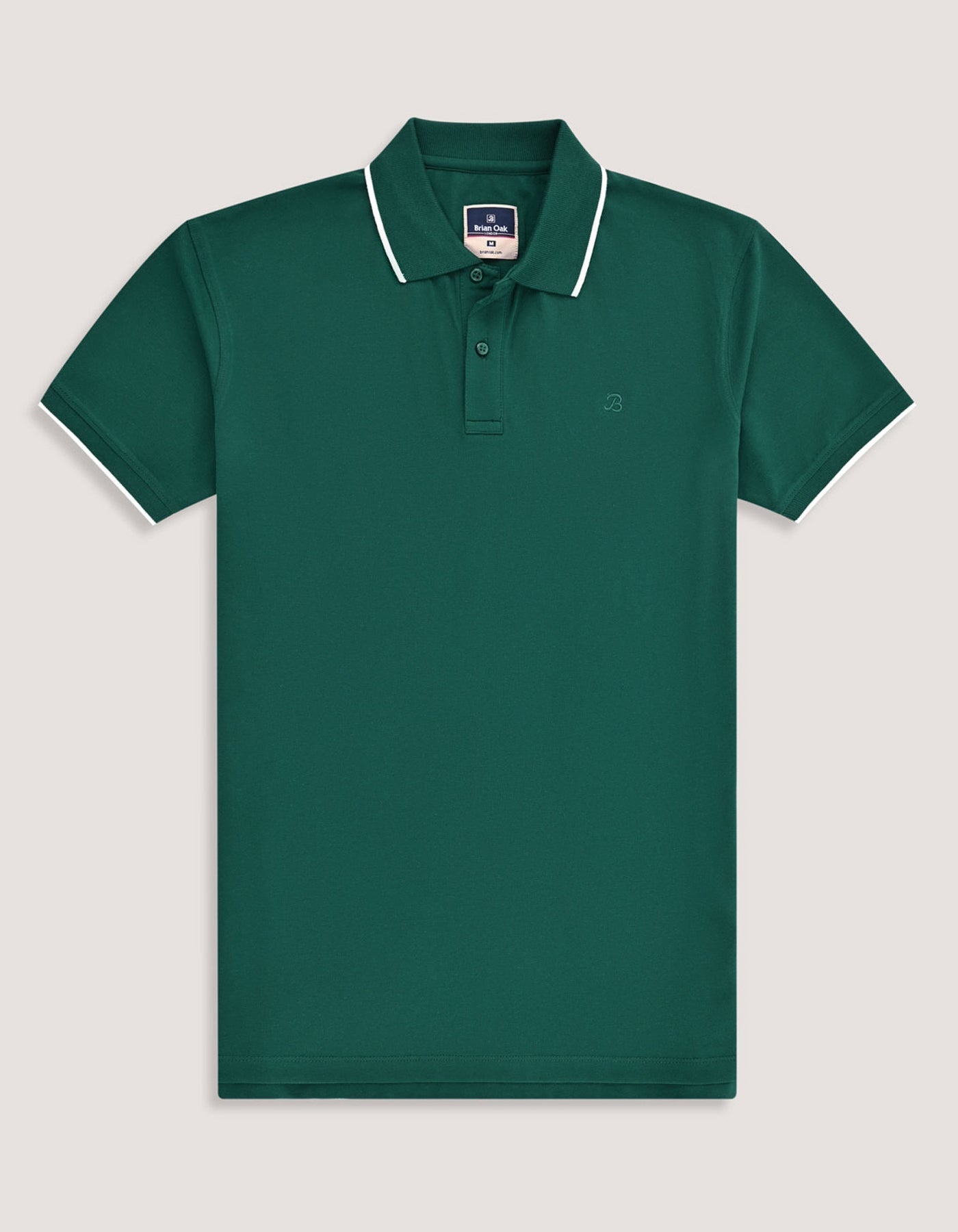 Refined Cotton Polo – British Green