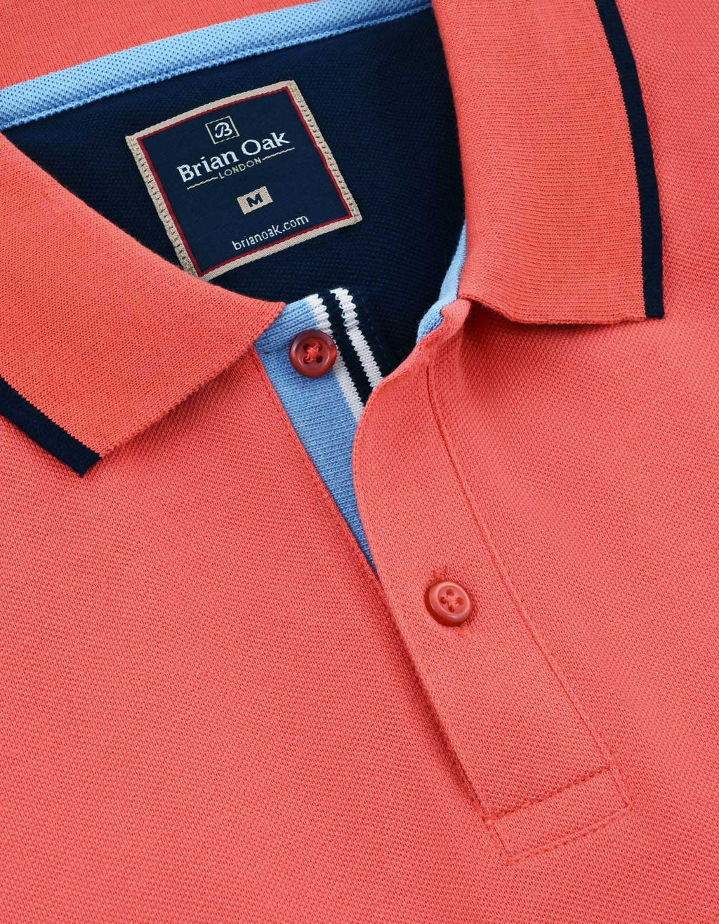 Coral Union Jack Polo Shirt