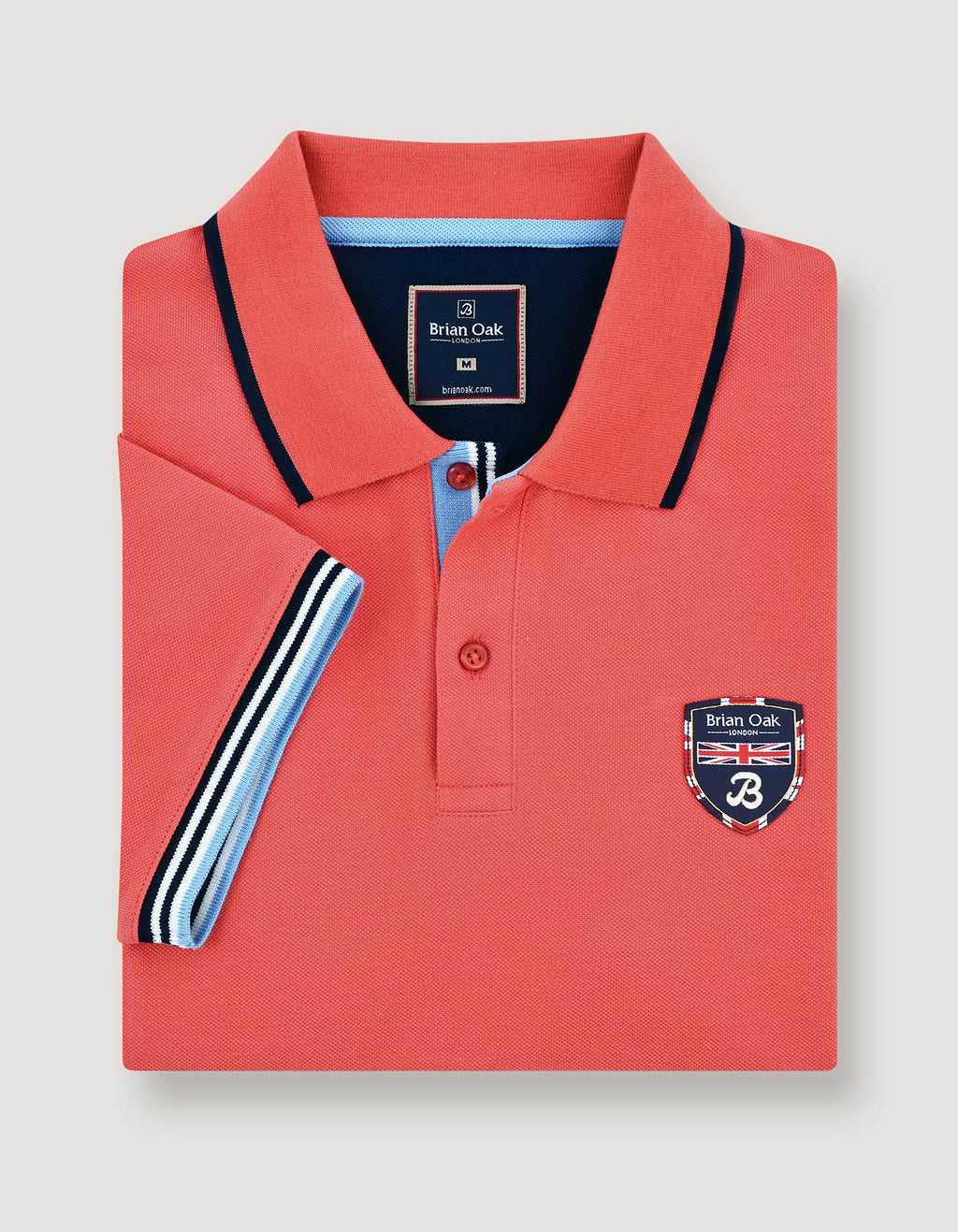 Coral Union Jack Polo Shirt