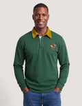 British Green Corduroy Collar Rugby Shirt
