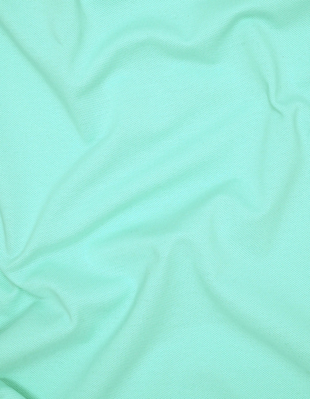 Aqua Tipped Pique Polo Shirt