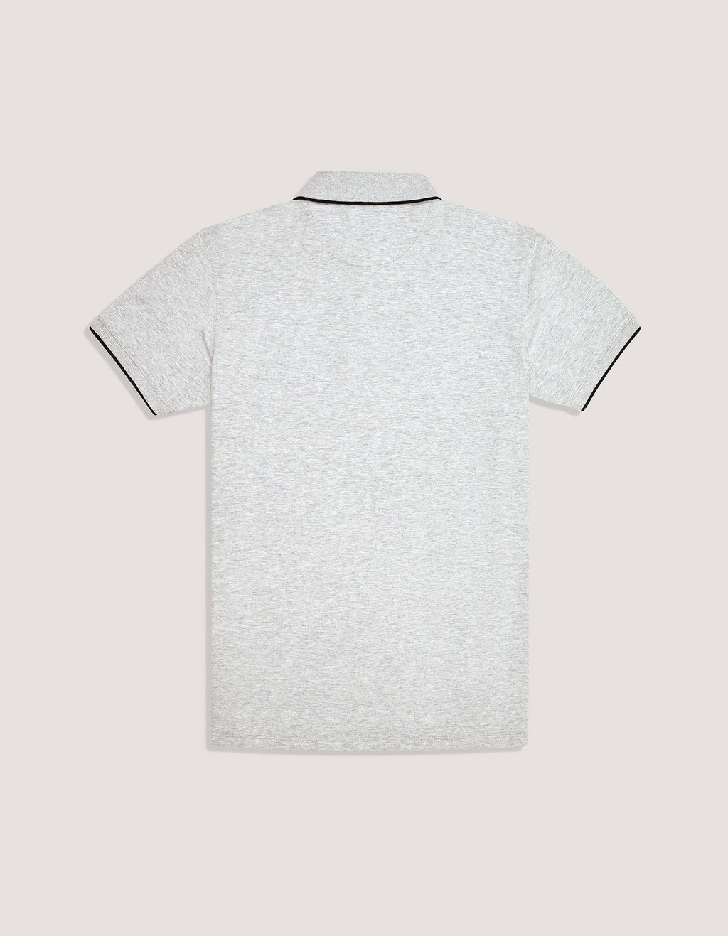 Grey Regular fit Cotton Polo Shirt