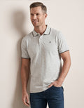 Grey Regular fit Cotton Polo Shirt