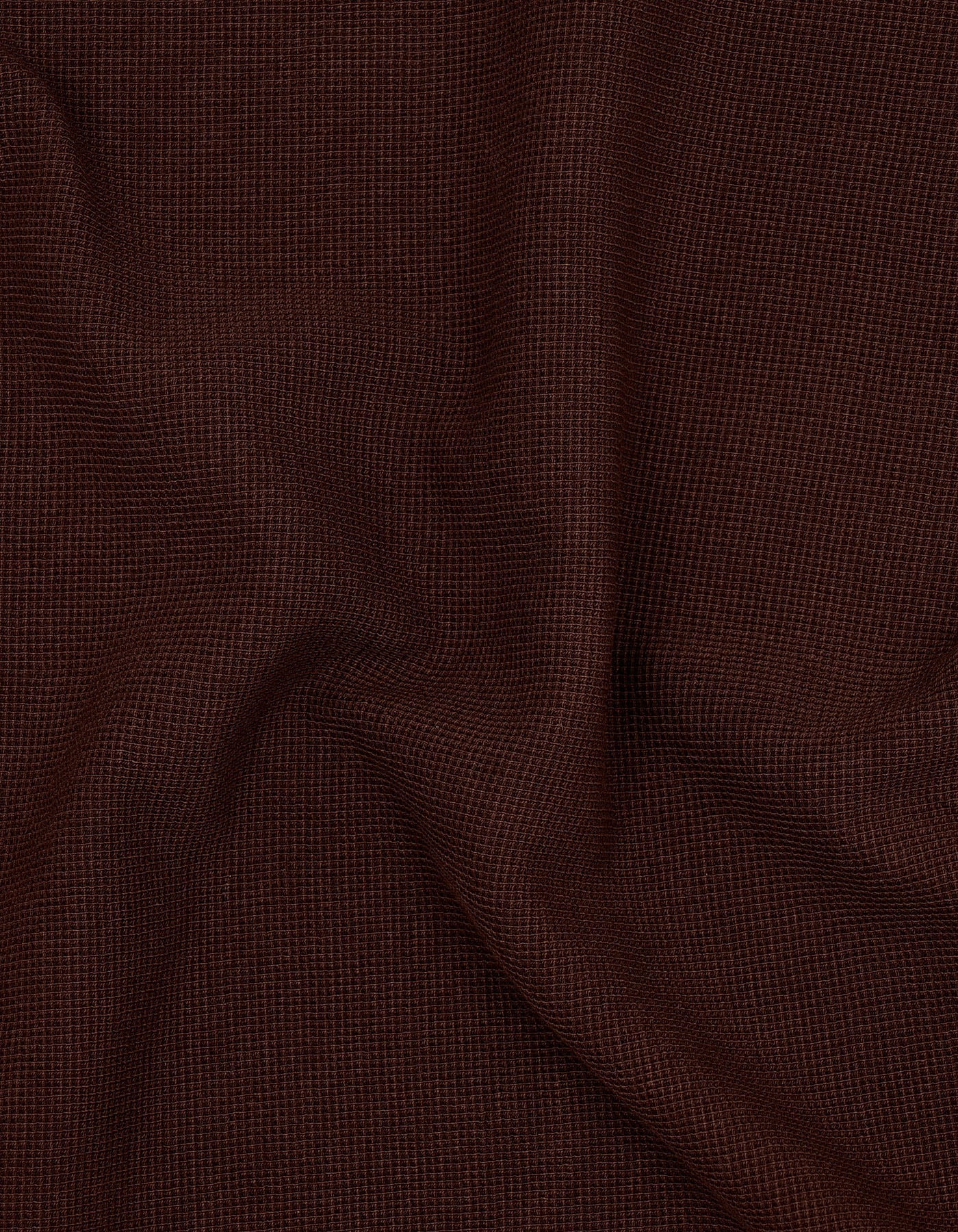 Brown Zip Neck Polo Shirt