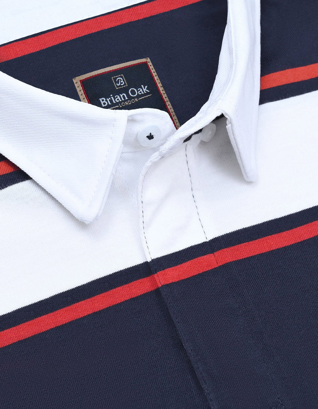 Contrast White Collar Polo Shirt
