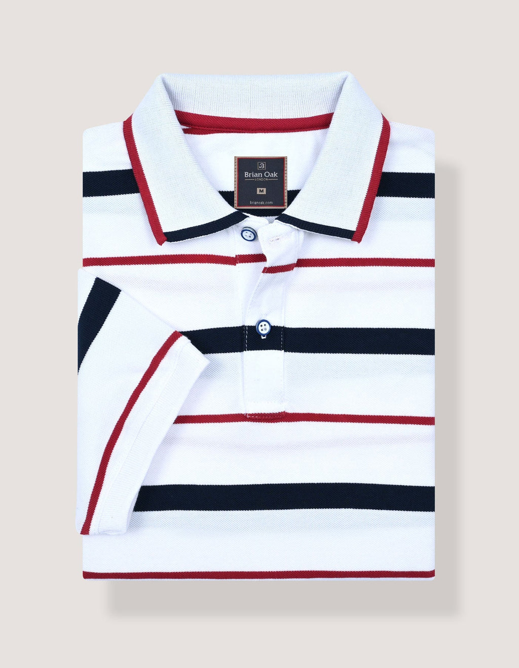 Multi-Striped Cotton Polo Shirt