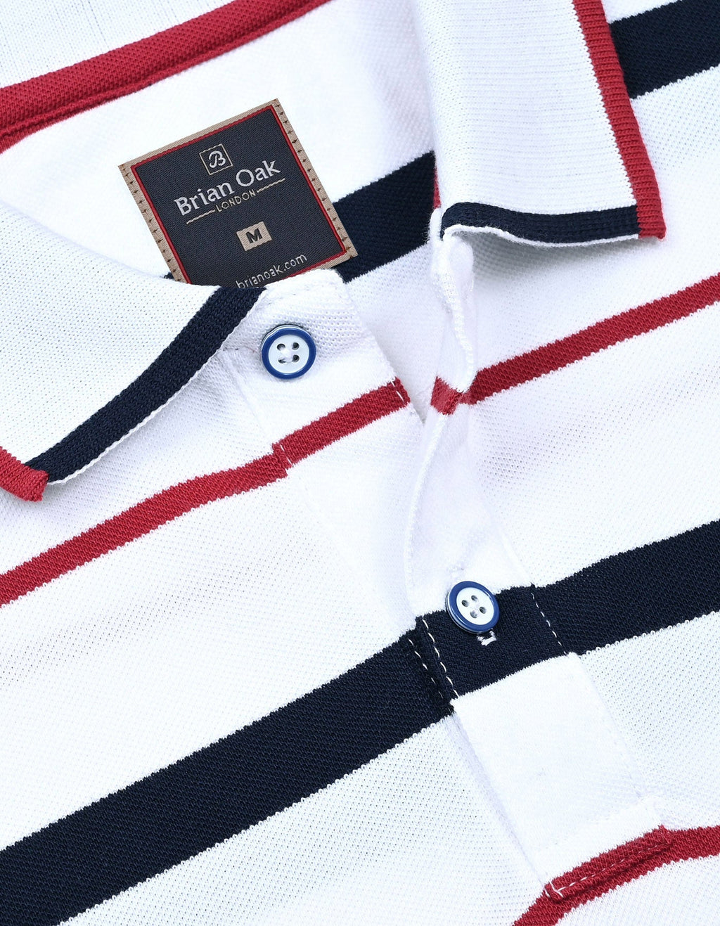 Multi-Striped Cotton Polo Shirt
