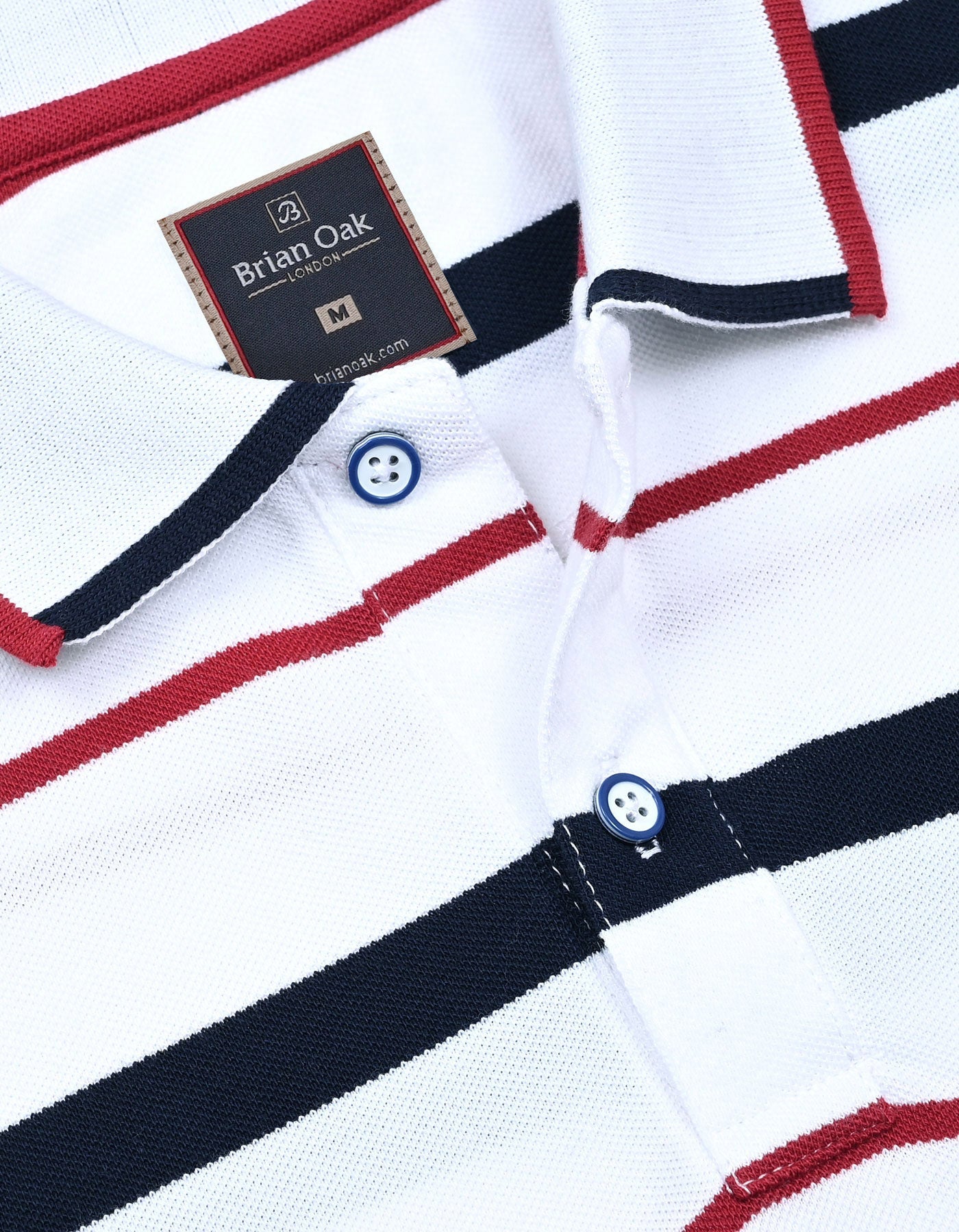 Multi-Striped Cotton Polo Shirt