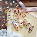 LuLuFun Studio Bear Desserts Nail Deco Stickers - DIY Nail Art Decals