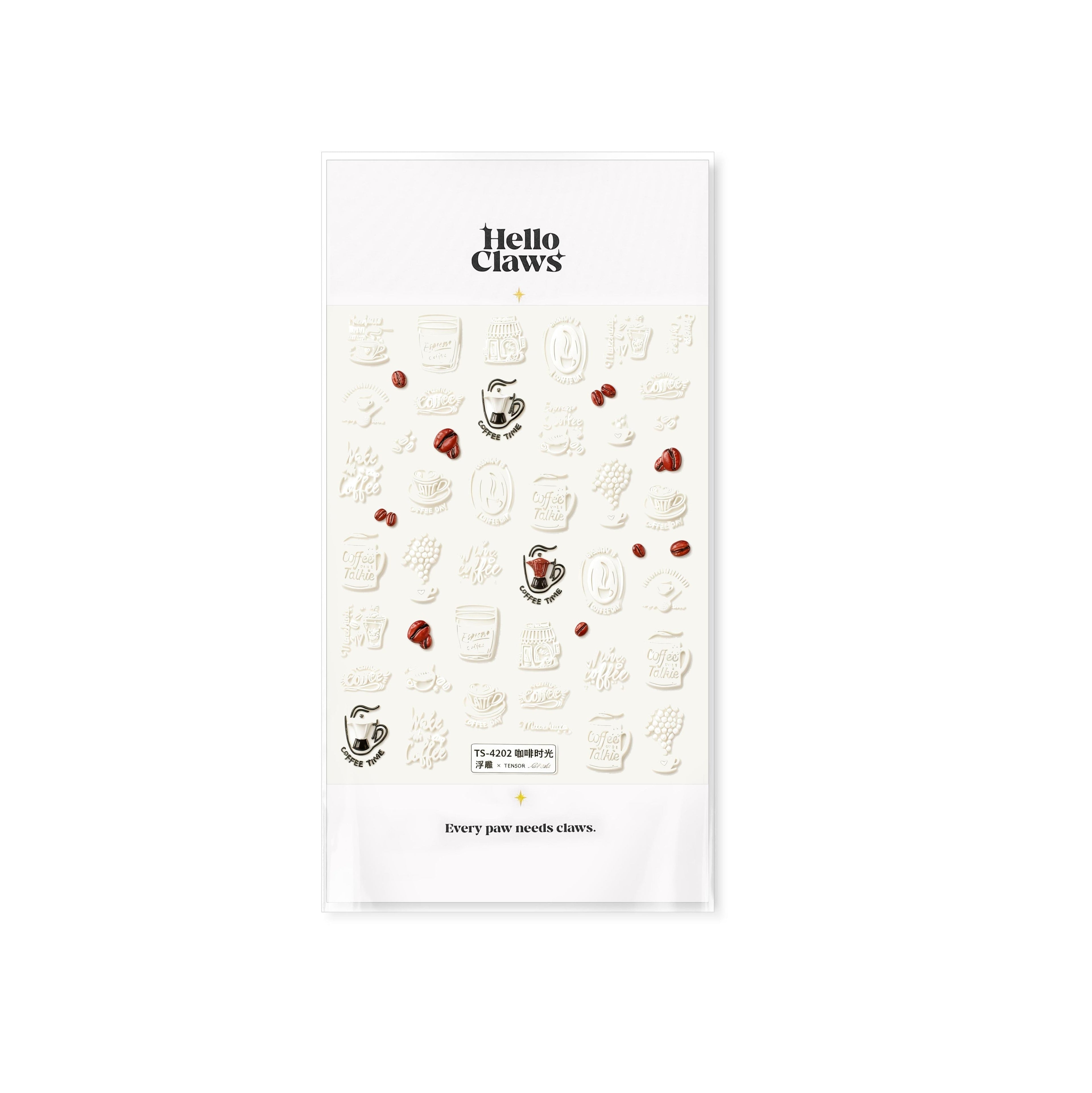 LuLuFun Studio Coffee Time Nail Art Stickers – DIY Manicure Decals