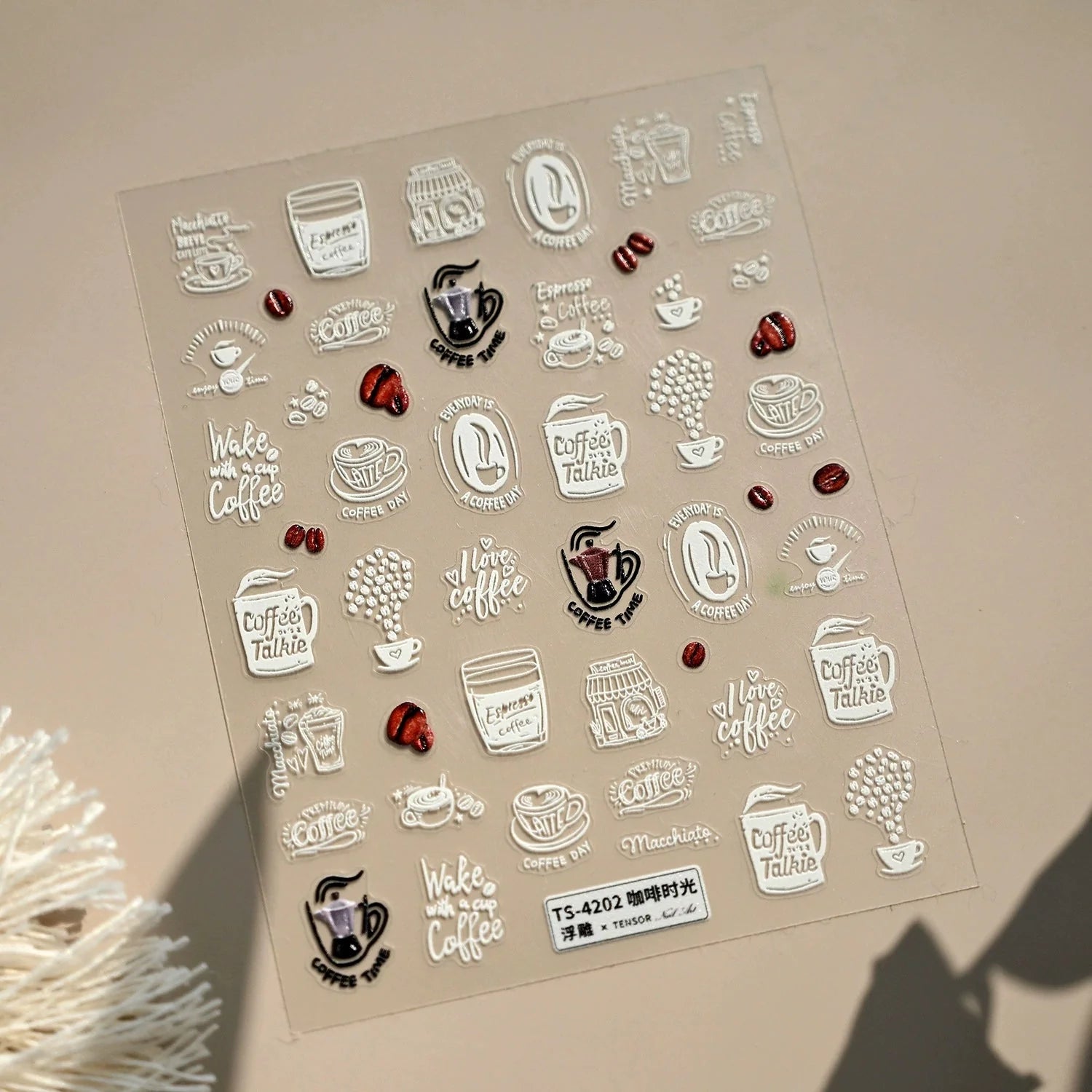 LuLuFun Studio Coffee Time Nail Art Stickers – DIY Manicure Decals