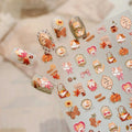LuLuFun Studio Vintage Kitty Nail Deco Stickers – DIY Manicure Art Decals
