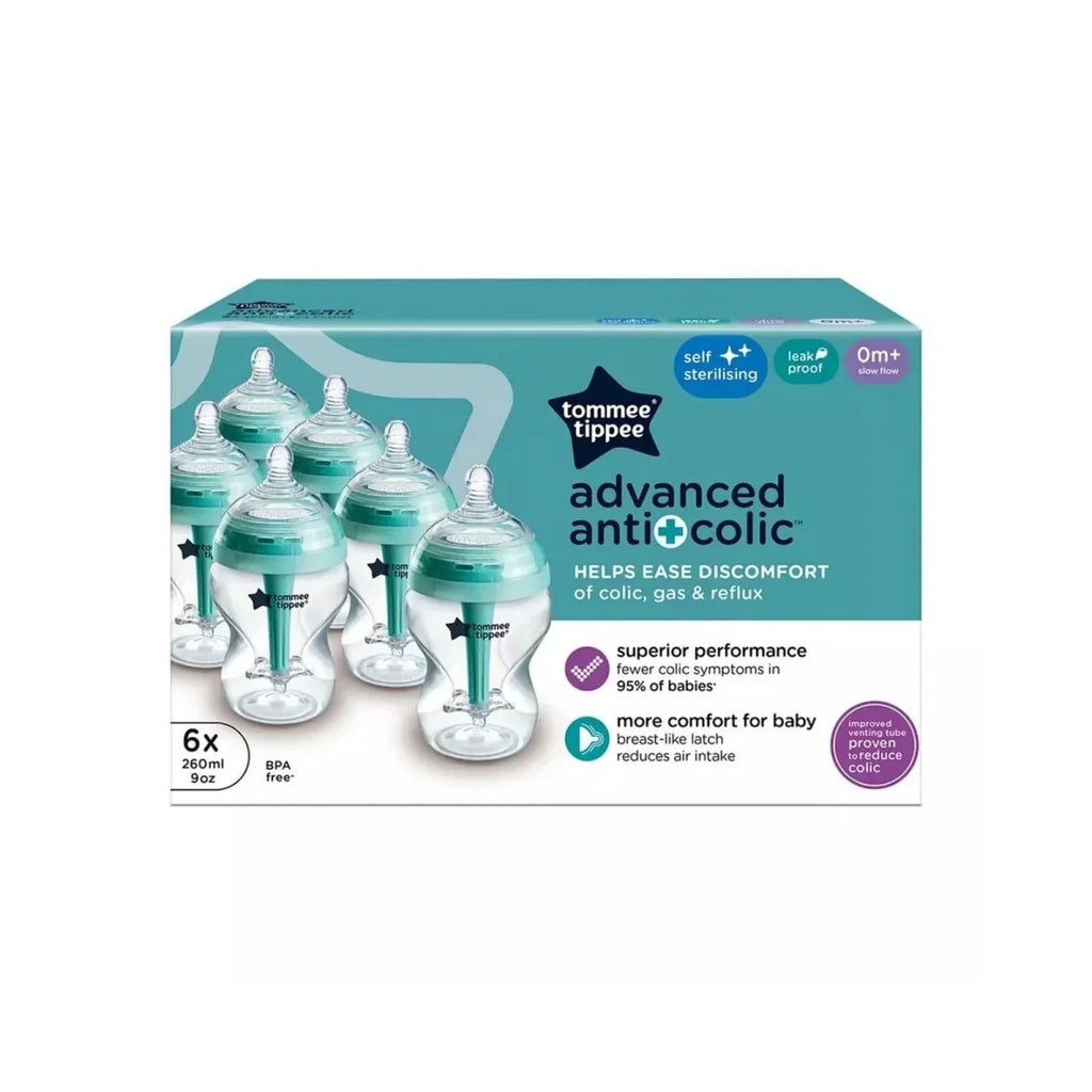 Tommee Tippee Advanced Anti Colic Baby Bottle 260ml Pack of 6 - image 8