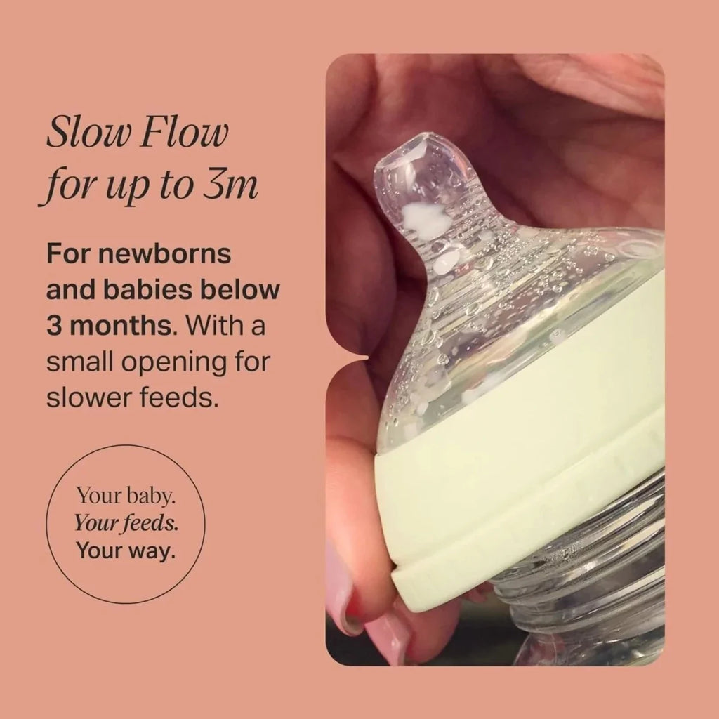 Tommee Tippee Natural Start Baby Bottle Slow Flow Teats 0+ months Pack of 2 - image 3