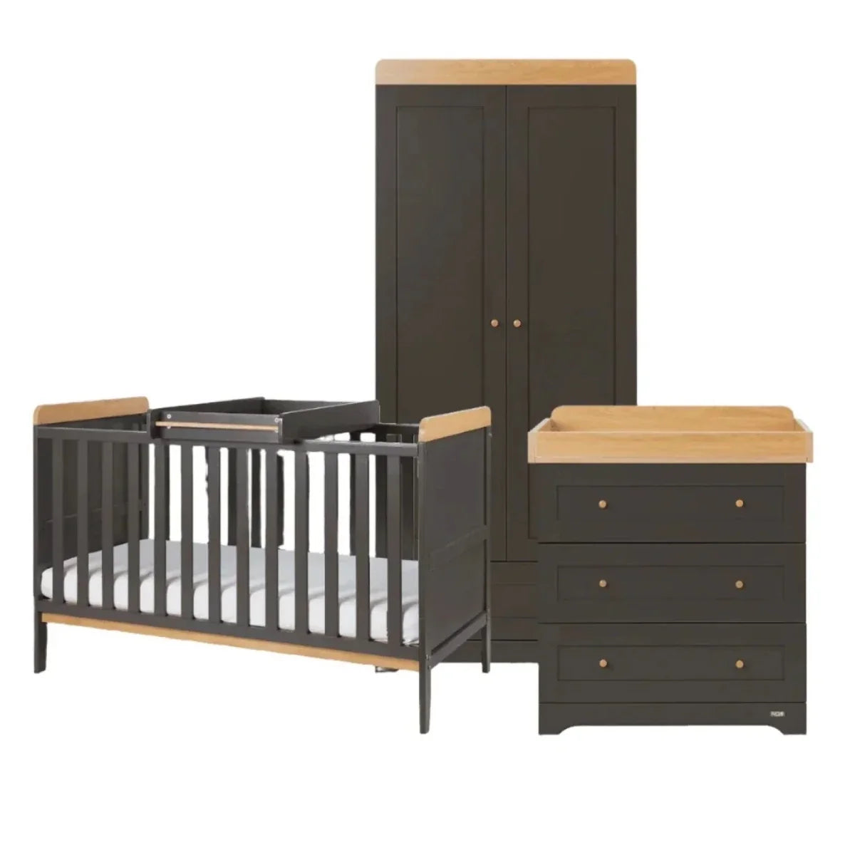 Tutti Bambini Rio 3 pcs Room Set - Slate/Honey Oak