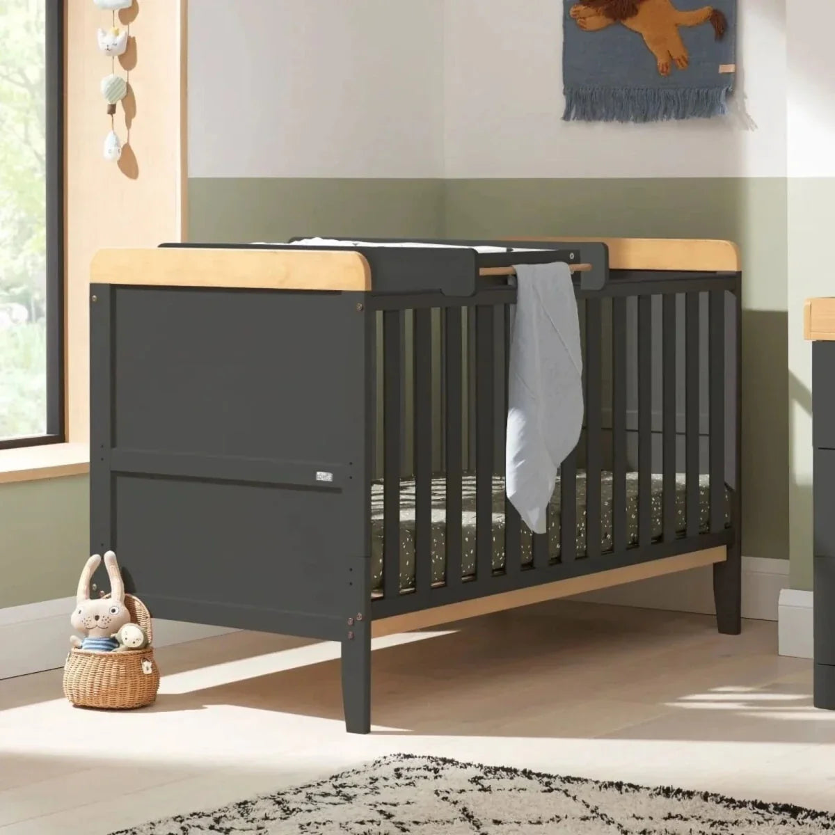 Tutti Bambini Rio 3 pcs Room Set - Slate/Honey Oak