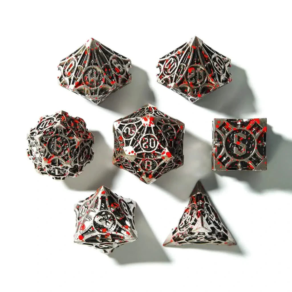 Mithril Massacre | Solid Metal Dice | 7 Piece Set