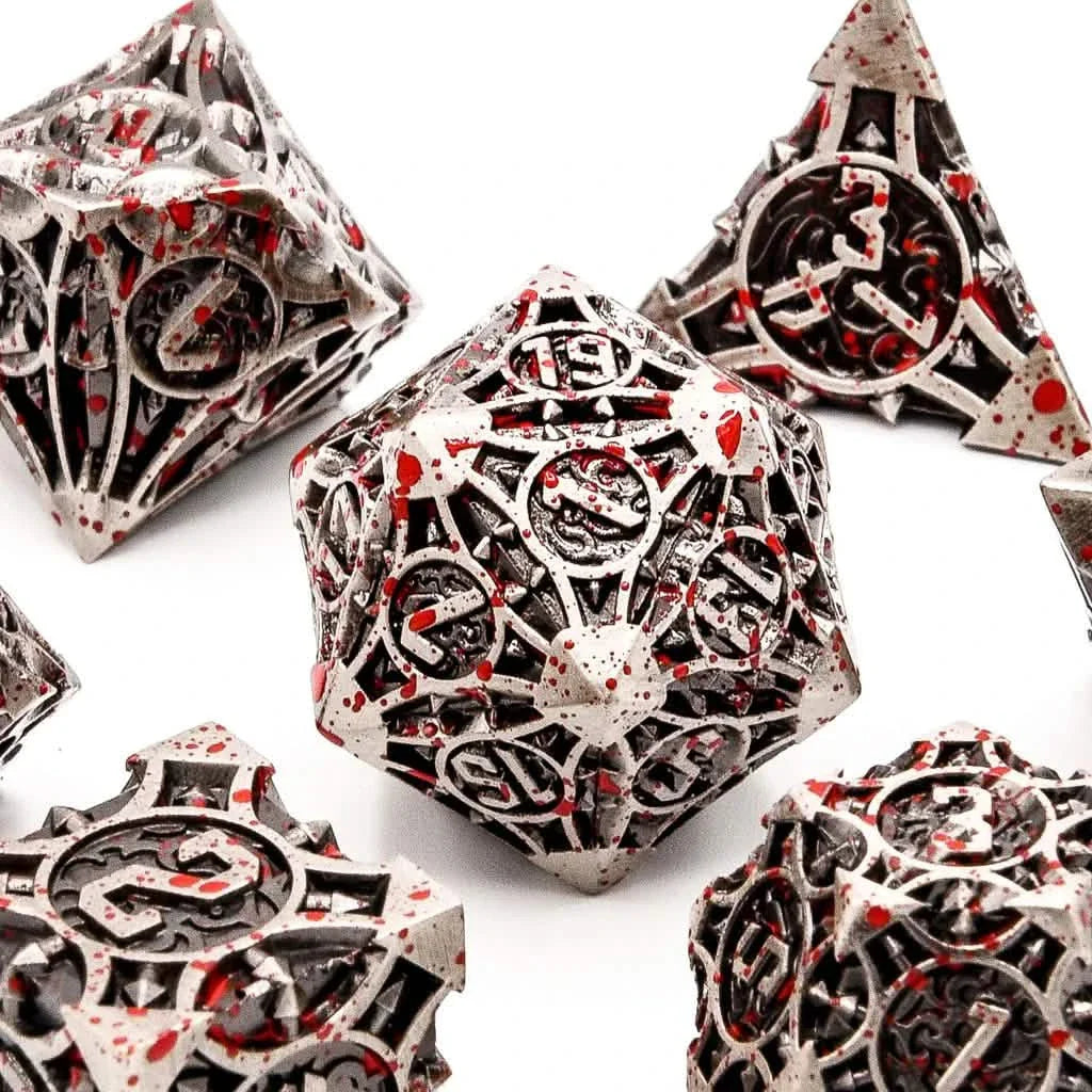Mithril Massacre | Solid Metal Dice | 7 Piece Set