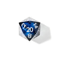 Eye of Azure | 33mm D20 | Oversized Resin Dice | Single Dice