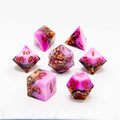Copper Haze | Sharp Edge Dice | Resin | 7 Piece Set