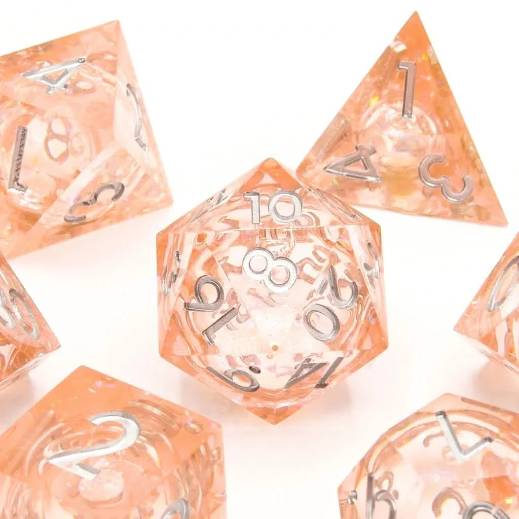 Fae Wish | Liquid Core Dice | Resin | 7 Piece Set