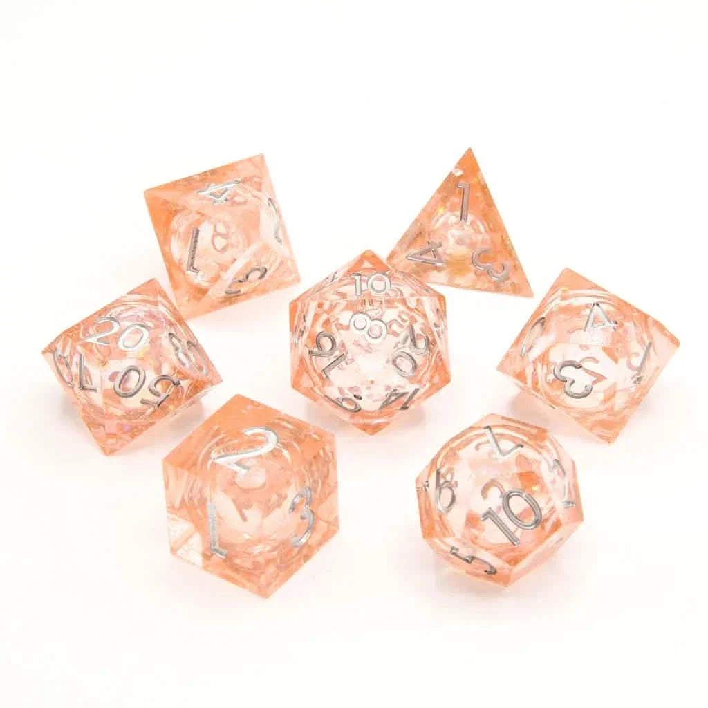 Fae Wish | Liquid Core Dice | Resin | 7 Piece Set