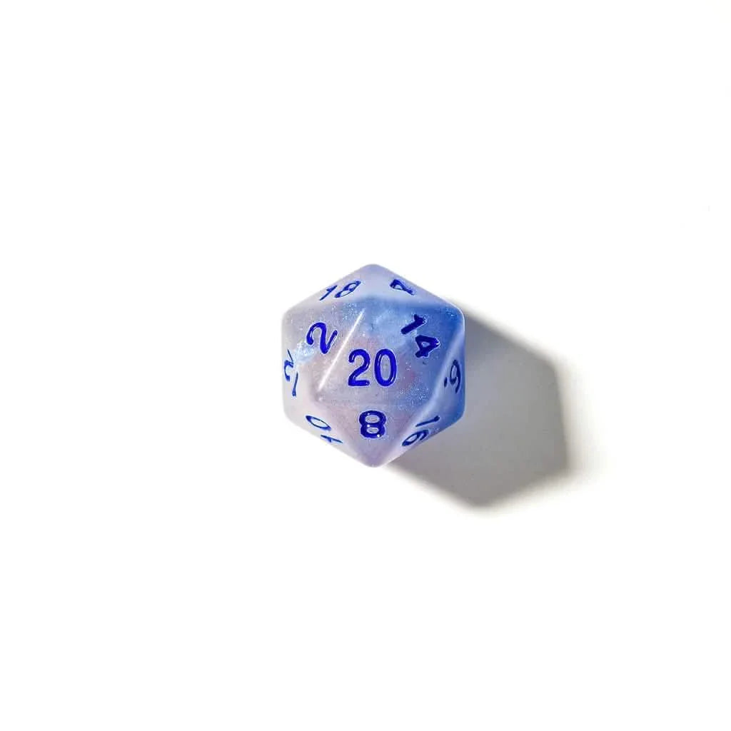 Spectral Light (Glow in the Dark) | Soft Edge Dice | Acrylic | 7 Piece Set