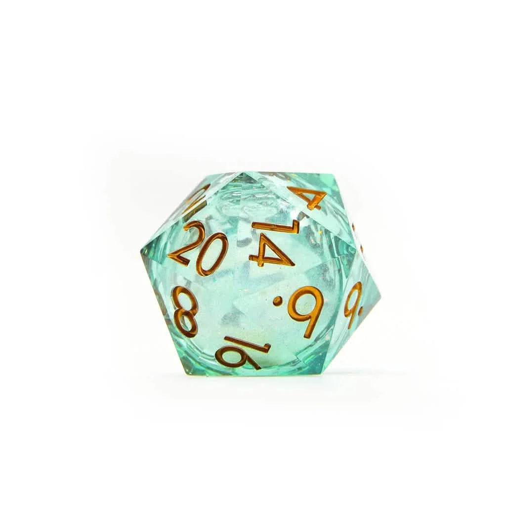 Forest Fae | 33mm D20 | Oversized Liquid Core Dice | Single Dice