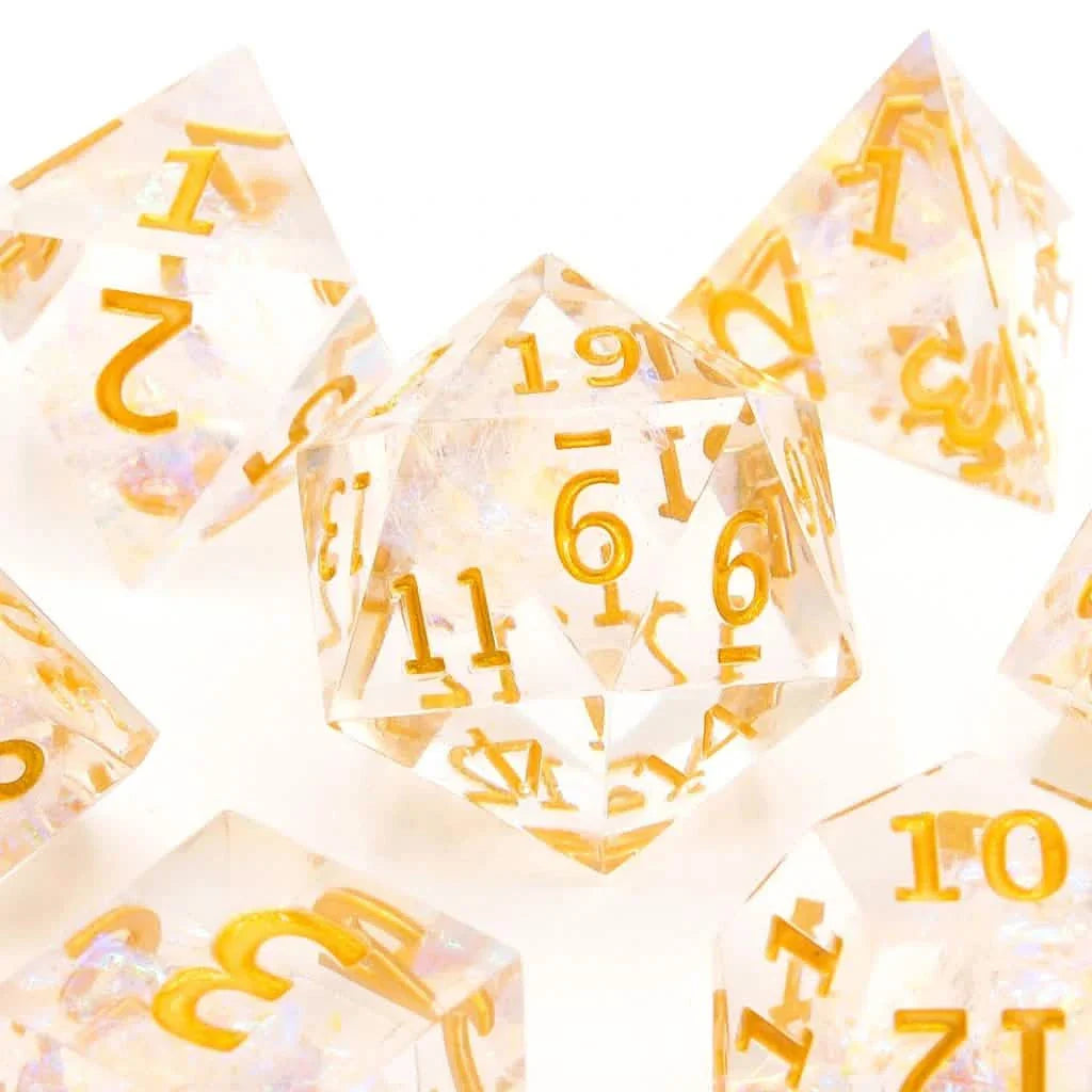 Lightbringer | Sharp Edge Dice | Resin | 7 Piece Set