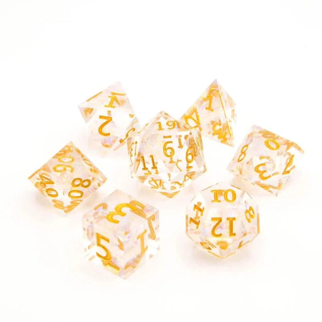Lightbringer | Sharp Edge Dice | Resin | 7 Piece Set
