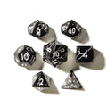 Obsidian Keeper | Solid Metal Dice | 7 Piece Set
