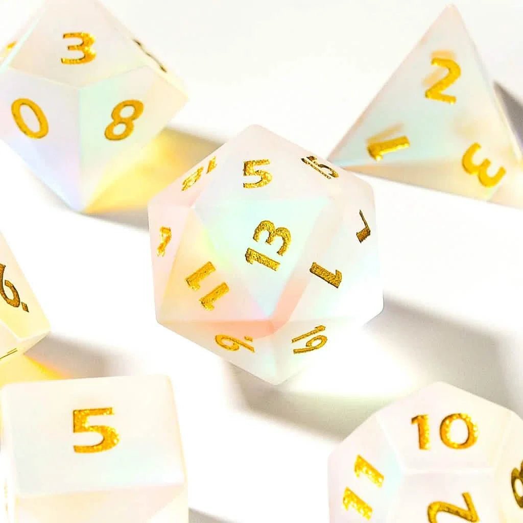 Chromatic Haze | Glass Dice | 7 Piece Set