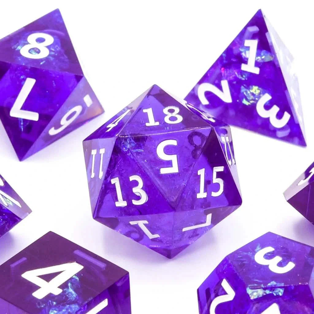 Arcane Prism | Sharp Edge Dice | Resin | 7 Piece Set