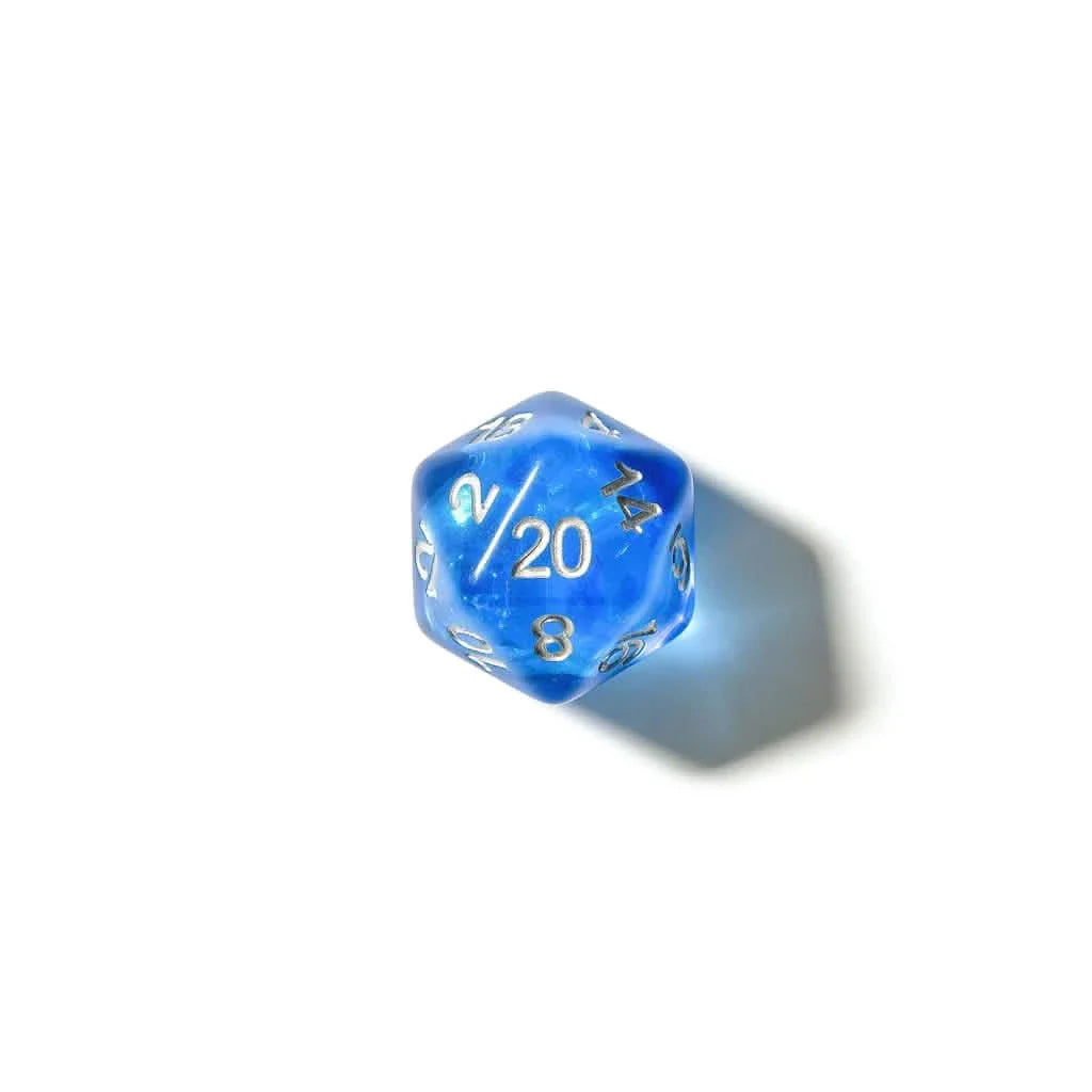 Sapphire Arcana | Soft Edge Dice | Resin | 7 Piece Set