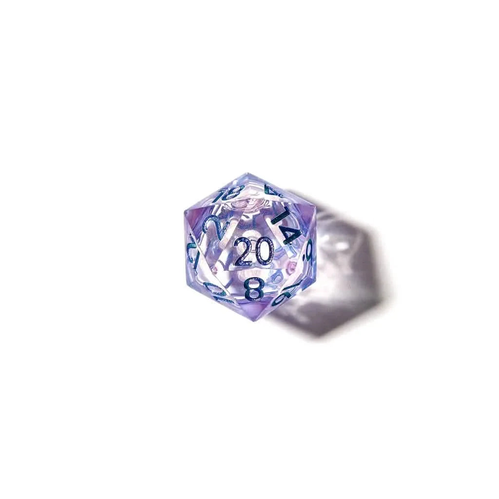 Seelie Fae | Liquid Core Dice | Resin | 7 Piece Set