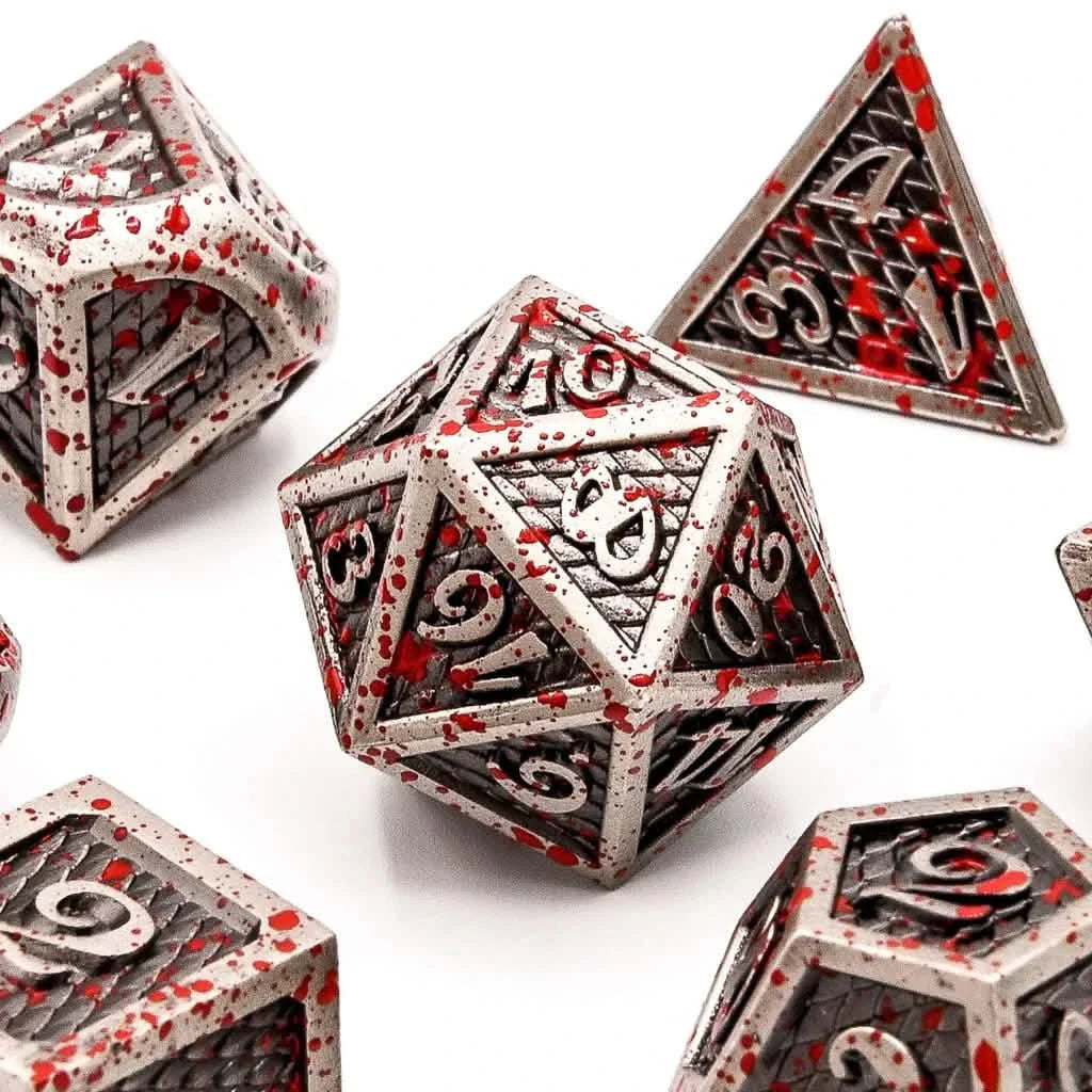 Wyrm's Wrath | Solid Metal Dice | 7 Piece Set