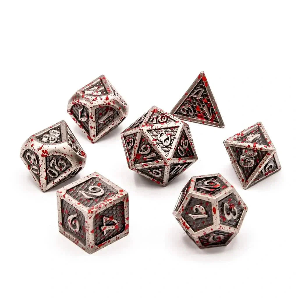 Wyrm's Wrath | Solid Metal Dice | 7 Piece Set