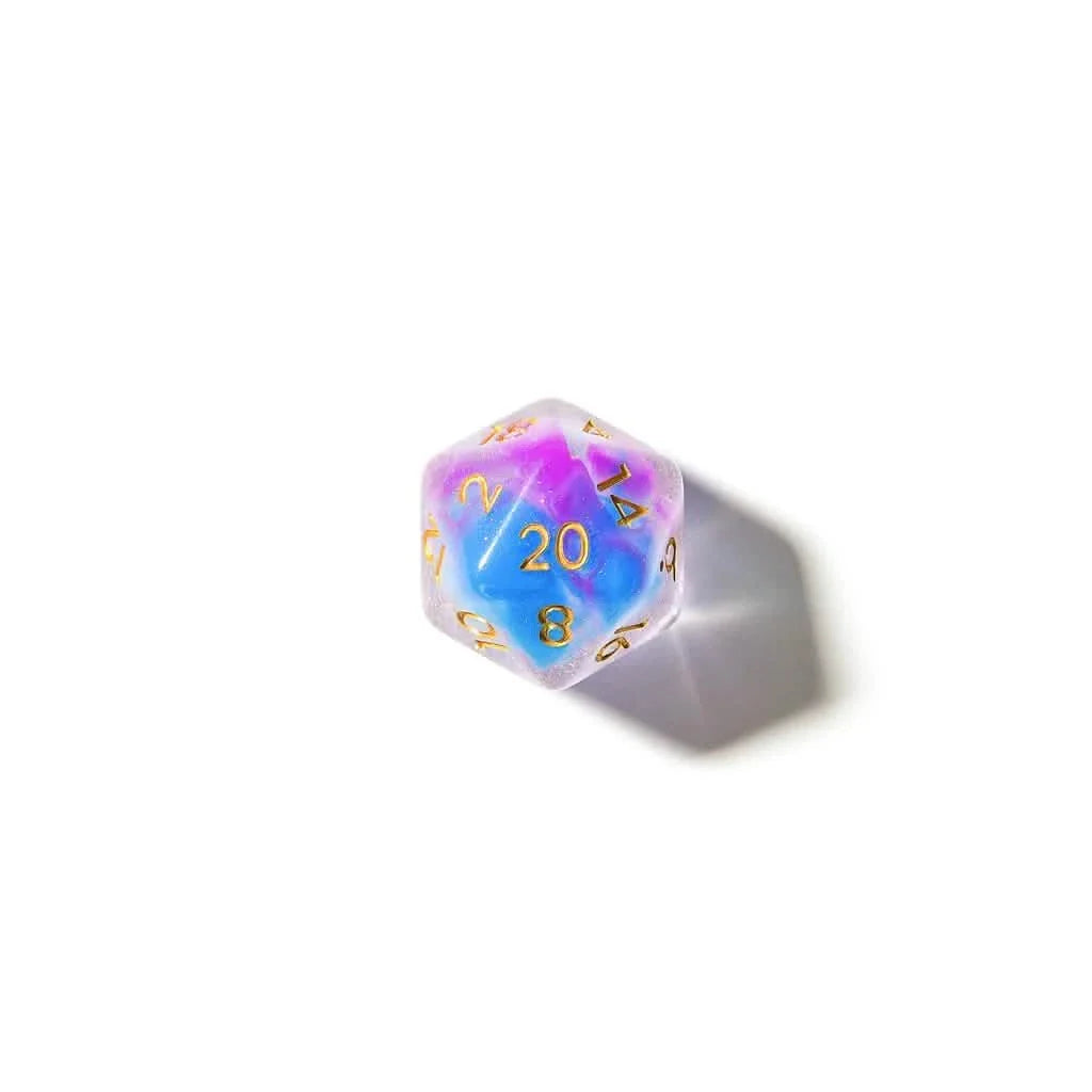 Lavender Lore | Soft Edge Dice | Acrylic | 7 Piece Set