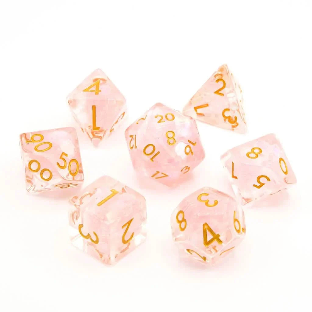 Fae Whisper | Soft Edge Dice | Acrylic | 7 Piece Set