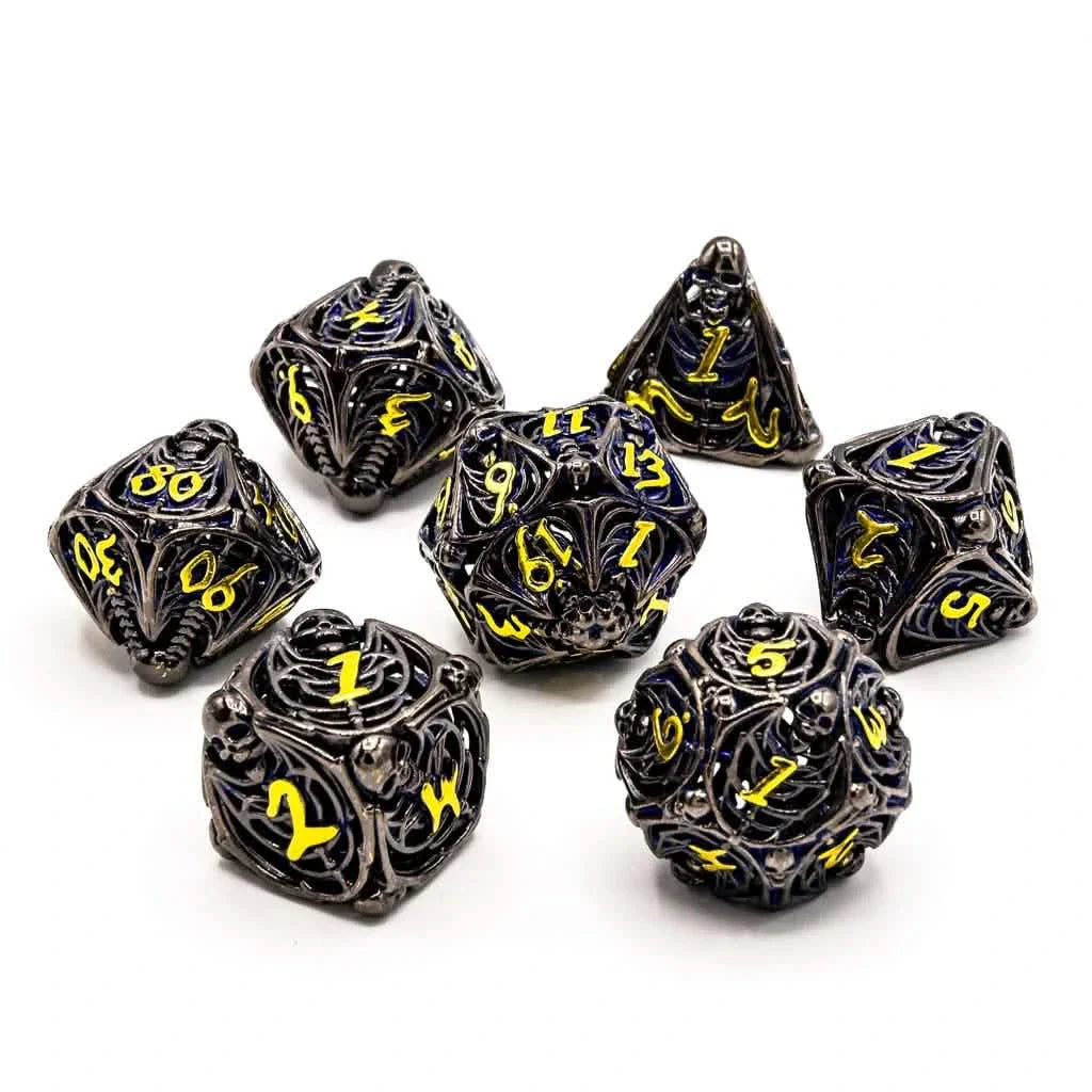 Soulrend | Hollow Metal Dice | 7 Piece Set