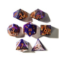 Royal Masquerade | Sharp Edge Dice | Resin | 7 Piece Set