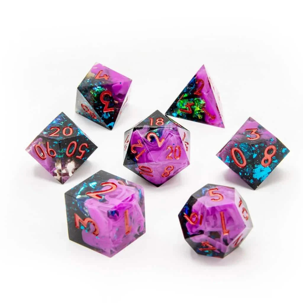 Void Walker | Sharp Edge Dice | Resin | 7 Piece Set