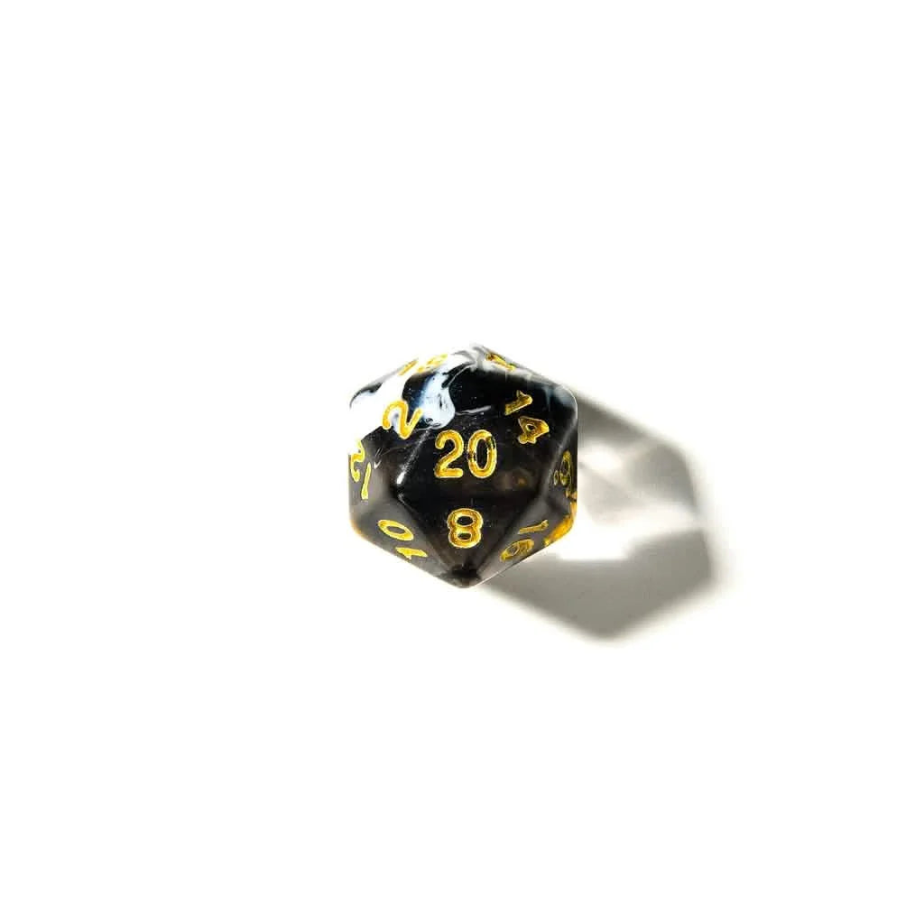 Spectral Frost | Soft Edge Dice | Acrylic | 7 Piece Set