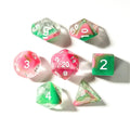 Watermelon Sugar | Soft Edge Dice | Acrylic | 7 Piece Set