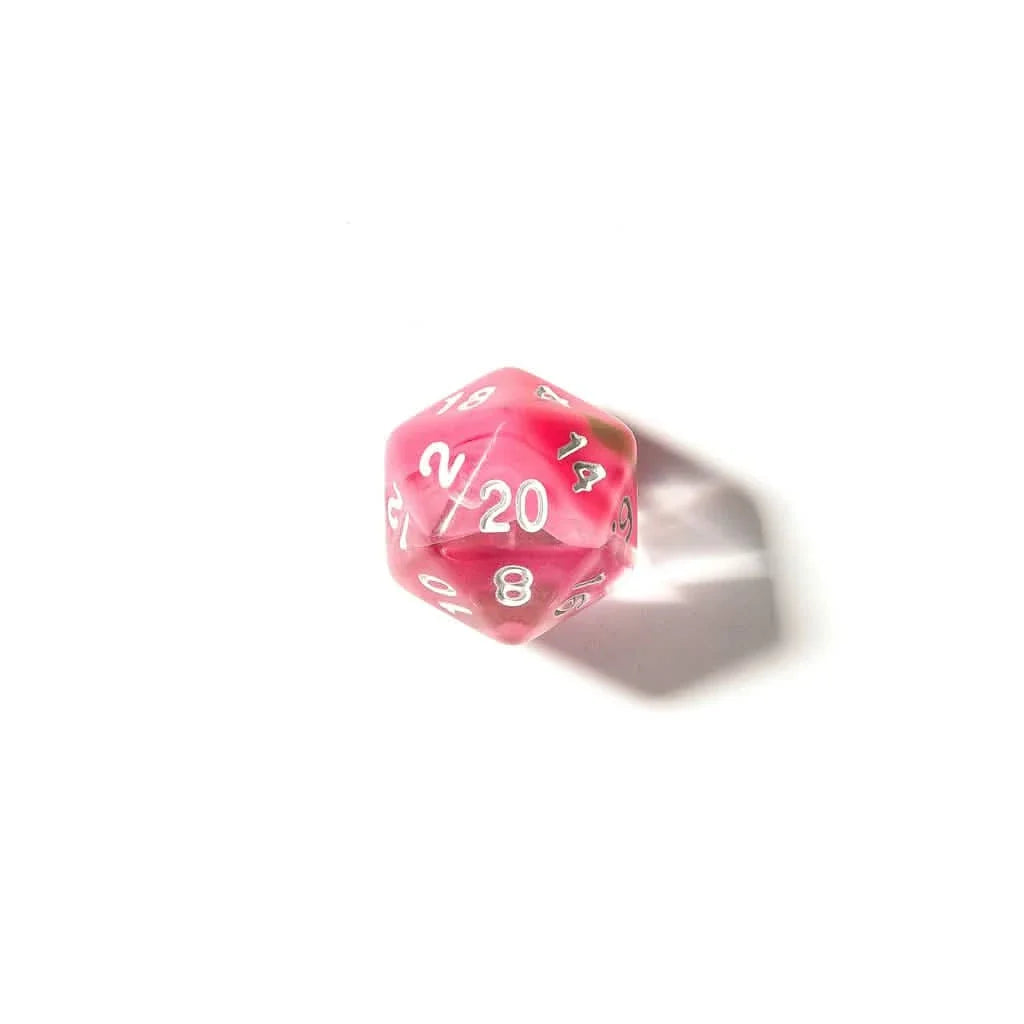 Watermelon Sugar | Soft Edge Dice | Acrylic | 7 Piece Set